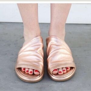 Marsell Elegant Rose Gold Women's Slide Sandals